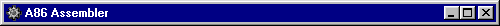 A86 Assembler